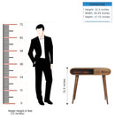 Writing Desk, Curved - Chestnut by HouseOfZazla