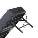 Twin Extra Long Folding Bed For Tall People, Heavy-Duty Rollaway Guest With Memory Foam Mattress - Black by HouseOfZazla