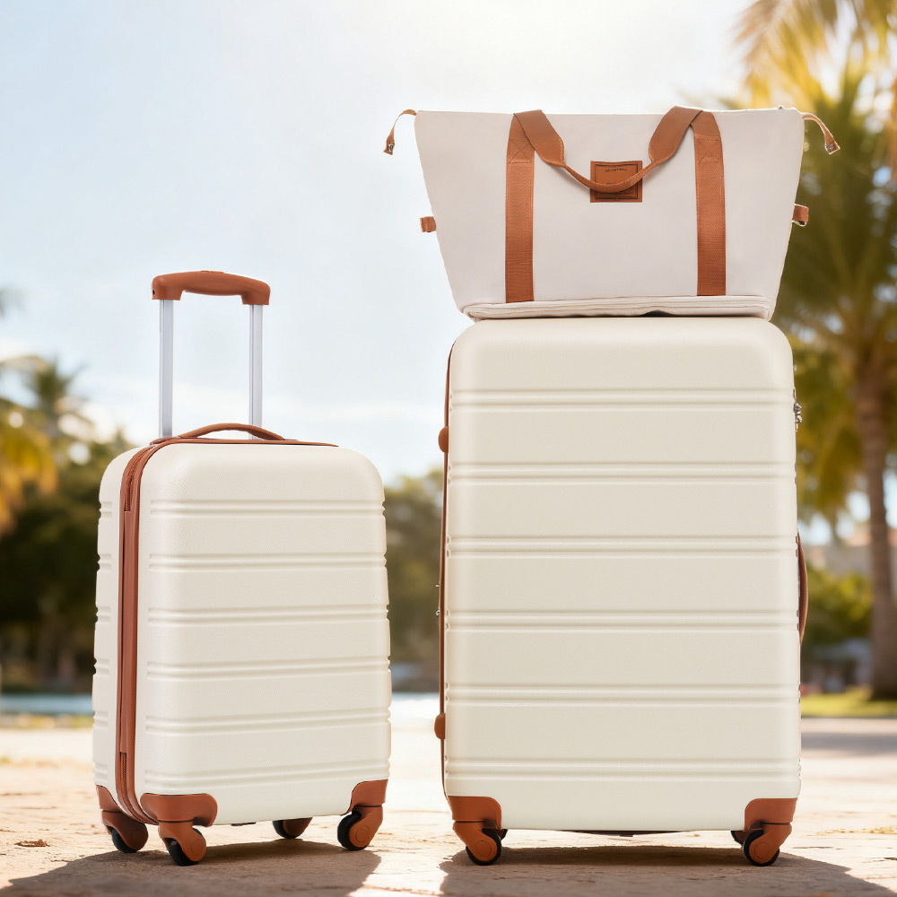 Hardshell Luggage Sets 2 Pieces + Bag Spinner Suitcase With Tsa Lock Lightweight 20" / 28", photo 20 of 29