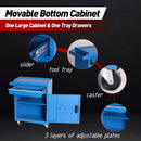 5-Drawer Rolling Tool Storage Cabinet with Detachable Top Toolbox
