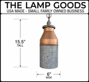 Rustic COPPER Farmhouse MILK CAN Barn Pendant Light Fixture by The Lamp Goods