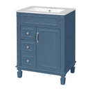 Bathroom Vanity With Sink, Compact Cabinet & 2 Drawers And Adjustable Shelf by HouseOfZazla
