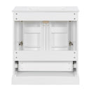 Bathroom Vanity With Sink, 1 Divided Drawer And 2 Soft Close Doors With Double Shelf by HouseOfZazla