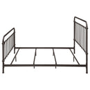 Livingston Metal Eastern King Open Frame Bed Dark Bronze
