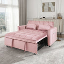 3 In 1 Pull Out Couch Convertible Sofa Bed With Reclining Backrest by Unique Piece Furniture