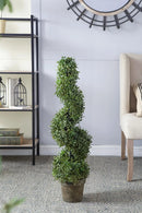 7.5x7.5x35" 3 Foot Tall Artificial Spiral Boxwood Tree by HouseOfZazla