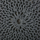 Bordeaux - Knitted Round Pouf, Versatile Ottoman And Floor Cushion by Unique Piece Furniture