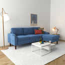 3 Seater Convertible Combination L Shaped Sofa With Footstools With Storage by Unique Piece Furniture