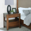 Verona - 2 Drawer Bedside Table With Hidden Storage - Walnut by HouseOfZazla