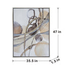 Rectangle Abstract Watercolor Oil Painting