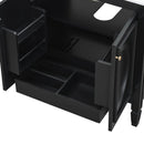 Double Sink Bathroom Vanity Set with Wall Mount Mirror Cabinet by HouseOfZazla