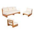 Outdoor Acacia Lazy 5 Seater Chat Set