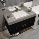 39.4 Inches Single Contemporary Floating Bathroom Vanity