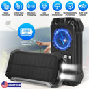 Portable Solar Charger 49800mAh Power Bank External Battery Pack 22.5W PD Fast Charging Built in 4 CablesÊ15W Wireless Charging LED Flashlight for Cam