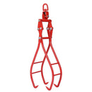 Heavy-Duty 4 Claw Timber Log Lifting Tongs Grabber - Red by HouseOfZazla