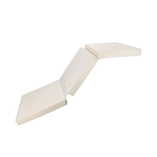 Lounge chaise Set, Acacia solid wood with  LOUNGE CUSHION (Cream+TRIPLE FOLDS) - Matching Dark Grey Version Available