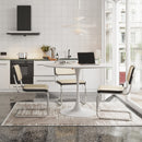 47.24"Modern Round Dining Table,Four Patchwork Tabletops with White Color Solid Wood Grain Table Top,Metal Base Dining Table, End Table Leisure Coffee Table