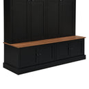 Hall Tree With Bench And Cabinet