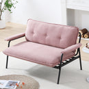 Modern Metal Frame Sofa With Sponge Filling For Compact Spaces And Versatile Use by HouseOfZazla