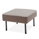 Modern L Shaped 3 Seater Sofa With Ottoman, Upholstered Couch For Small Spaces