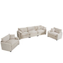 Elegant Oversized Sectional Sofa Set With Deep Seats And Flexible Layout by HouseOfZazla