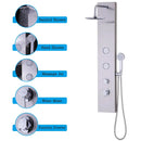 47 Inch Stainless Shower Panel with Massage Jets Hand Shower by LJGDeals