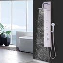 47 Inch Stainless Shower Panel with Massage Jets Hand Shower by DirectDeals