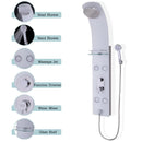 55 Inch Tempered Glass Shower Panel with Massage Jets Hand Shower by DirectDeals