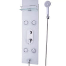55 Inch Tempered Glass Shower Panel with Massage Jets Hand Shower by LJGDeals