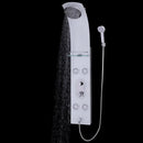 55 Inch Tempered Glass Shower Panel with Massage Jets Hand Shower by DirectDeals