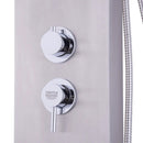 55 Inch Brushed Stainless Steel Shower Panel Rainfall Waterfall by DirectDeals