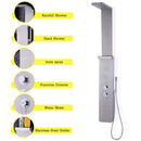 59” Stainless Steel Shower Panel with Massage Jets and Hand Shower by LJGDeals