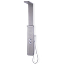 59” Stainless Steel Shower Panel with Massage Jets and Hand Shower by DirectDeals