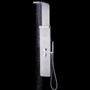 59” Stainless Steel Shower Panel with Massage Jets and Hand Shower by DirectDeals