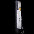 59” Stainless Steel Shower Panel with Massage Jets and Hand Shower by LJGDeals