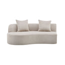 Elegant Curved Sectional Sofa With Full Foam Comfort by HouseOfZazla
