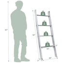 4-Tier Wall Leaning Ladder Shelf Stand by LJGDeals