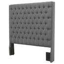 Camille Upholstered Queen Panel Headboard Grey
