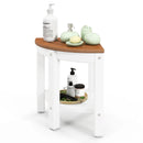 Heavy Duty Corner Shower Bench Stool with Storage Shelf for Shaving Legs by LJGDeals
