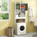 4-Tier Space-saving Toilet Sorage Cabinet with Open Shelves by LJGDeals
