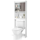4-Tier Space-saving Toilet Sorage Cabinet with Open Shelves by LJGDeals