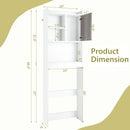 4-Tier Space-saving Toilet Sorage Cabinet with Open Shelves by LJGDeals