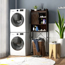 4-Tier Multifunctional Toilet Sorage Cabinet with Adjustable Shelf and Sliding Barn Door by LJGDeals