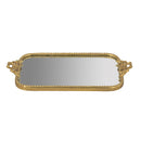 Ornate Gold Accent Tray with Mirrored Surface by HouseOfZazla