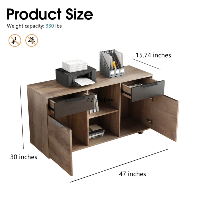 The sub cabinet of the table