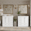 Shaker Free Standing Bathroom Vanity Cabinet & Sink, Soft Close Drawers, Soft Close Doors
