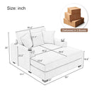 Oversized Chaise Lounger Modern Style Sofa Couch, With Pillows, Charge Station & Cup Holders by Unique Piece Furniture