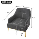 Modern Elegance Accent Chair With Curved Backrest by HouseOfZazla