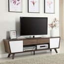 2 Door TV Console With Storage - Walnut by HouseOfZazla