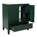 Bathroom Vanity With Sink, Soft Closing Door, Multi Functional Storage by HouseOfZazla